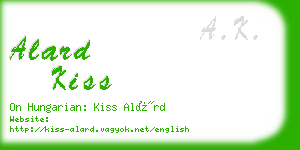 alard kiss business card